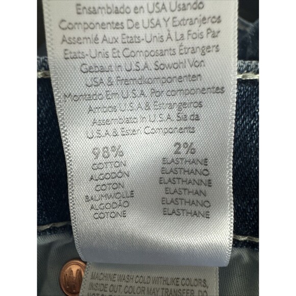 NWT Mother Superior Insider Crop Step Fray Size 30 Blue Straight Leg Jeans NEW - Picture 8 of 12